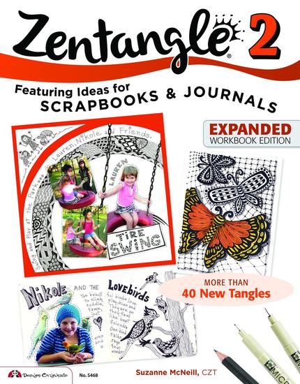 Zentangle 2 - Scrapbooks Sketchbooks Journals AJCs Cards Words Borders - cover