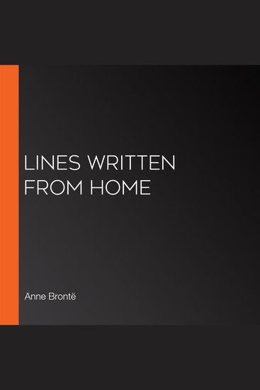 Lines Written From Home - cover