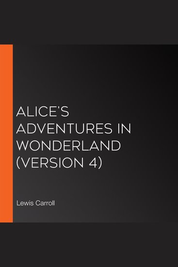 Alice's Adventures in Wonderland (version 4) - cover