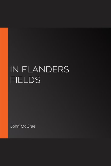 In Flanders Fields - cover