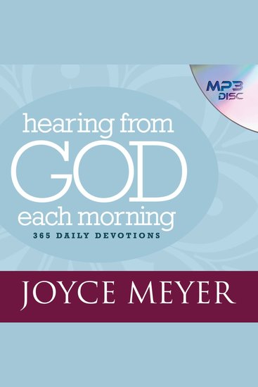 Hearing From God Each Morning - 365 Daily Devotions - cover