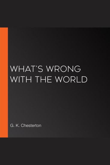 What's Wrong With the World - cover