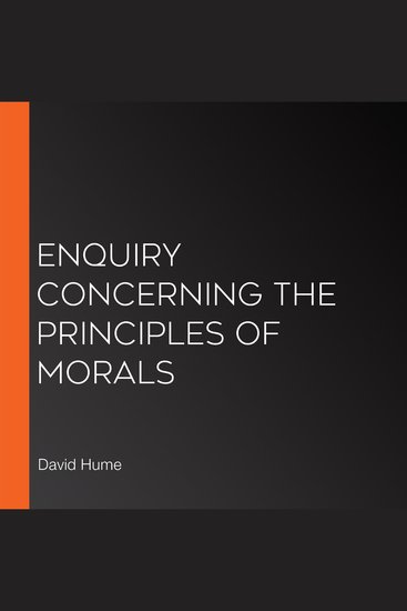 Enquiry Concerning the Principles of Morals - cover
