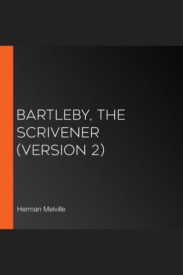 Bartleby the Scrivener (version 2) - cover