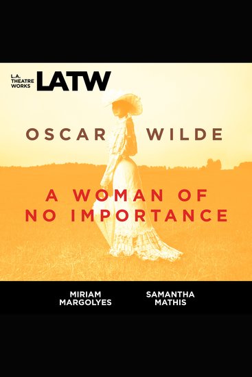 Woman of No Importance A - cover