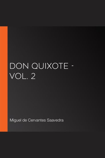 Don Quixote - Vol 2 - cover