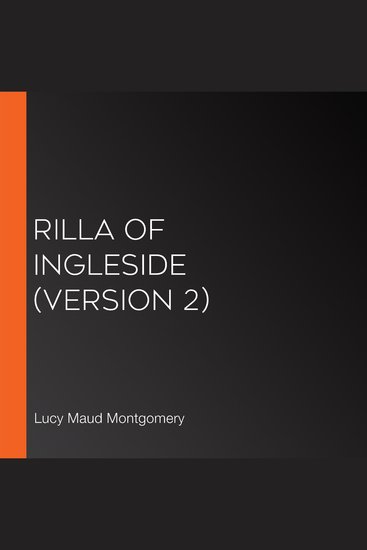 Rilla of Ingleside (version 2) - cover