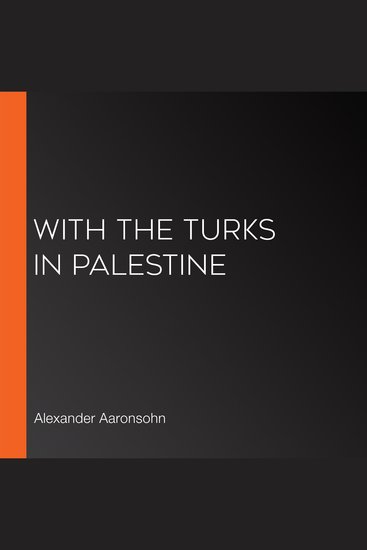 With the Turks in Palestine - cover