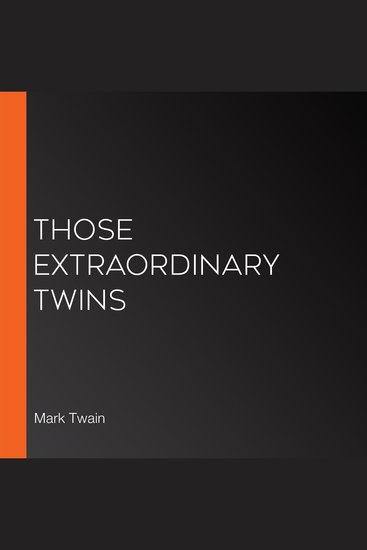 Those Extraordinary Twins - cover