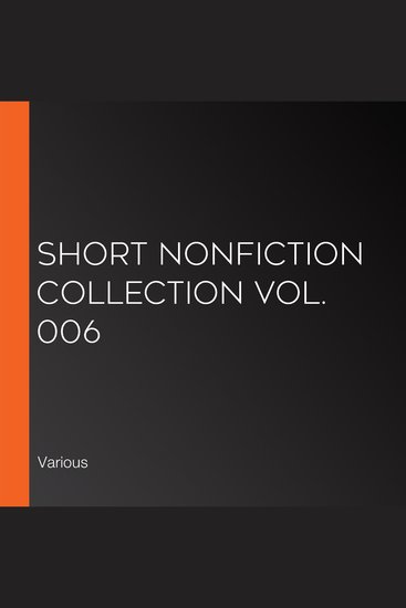 Short Nonfiction Collection Vol 006 - cover