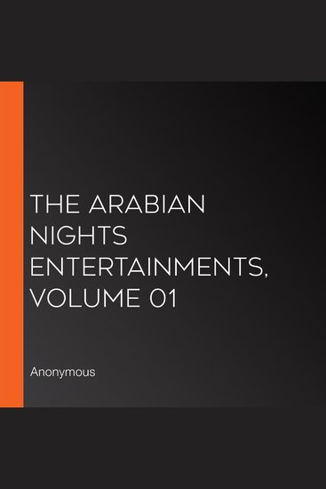 The Arabian Nights Entertainments Volume 01 - cover