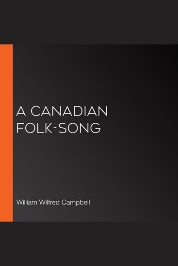 Canadian Folk-Song A - cover