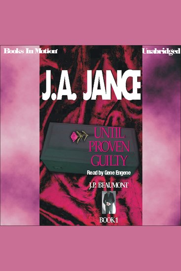 Until Proven Guilty - JP Beaumont Mystery Book 1 - cover