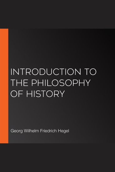 Introduction to The Philosophy of History - cover