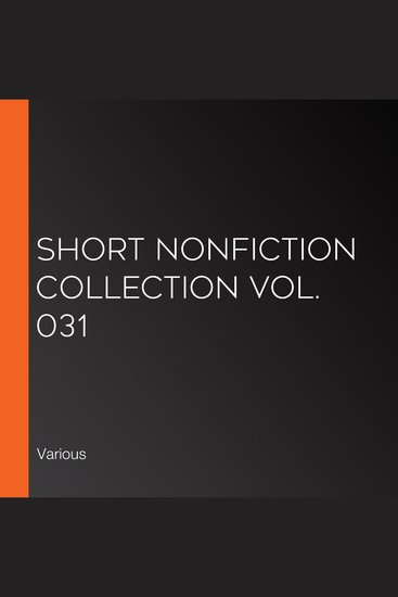 Short Nonfiction Collection Vol 031 - cover