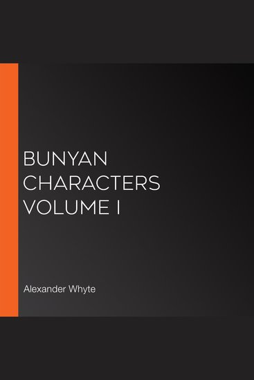 Bunyan Characters Volume I - cover