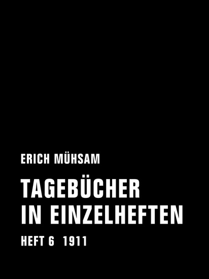 Tagebücher in Einzelheften Heft 6 - 1911 - cover