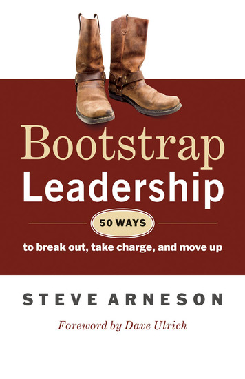 Bootstrap Leadership - 50 Ways to Break Out Take Charge and Move Up - cover