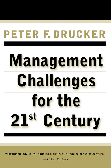 MANAGEMENT CHALLENGES for the 21st Century - cover