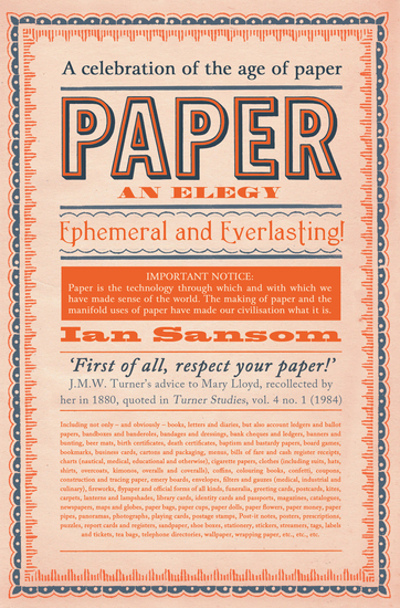 Paper - An Elegy - cover