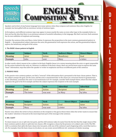 English Composition & Style - cover