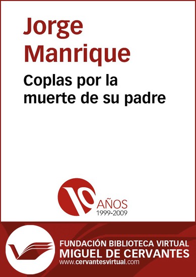 Coplas por la muerte de su padre - cover