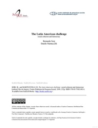 The Latin American challenge: social cohesion and democracy