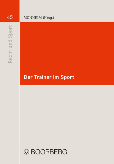 Der Trainer im Sport - cover