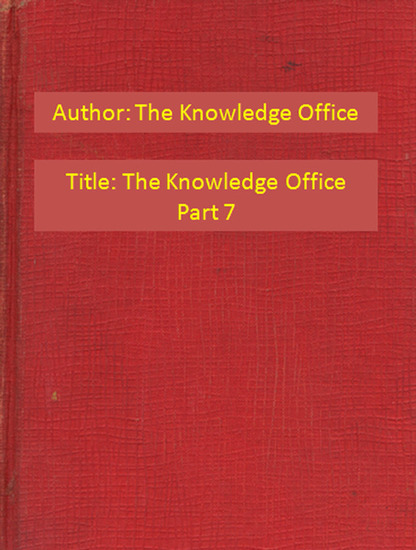 The Knowledge Office Part 7 - cover