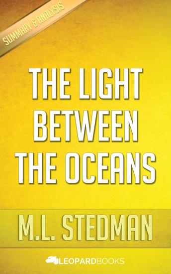 The Light Between Oceans by ML Stedman - cover