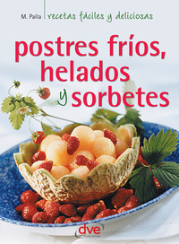 Postres fríos helados y sorbetes