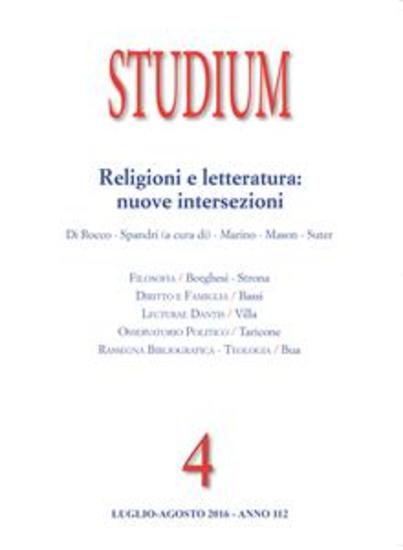 Studium - religioni e letteratura: nuove intersezioni - cover