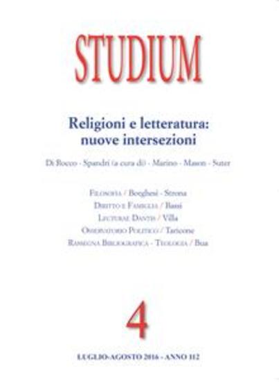 Studium - religioni e letteratura: nuove intersezioni - cover