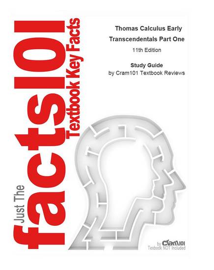 e-Study Guide for: Thomas Calculus Early Transcendentals Part One - cover