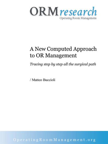 A new computed approach to Operating Room management - Tracing Step by Step all the Surgical Path - cover