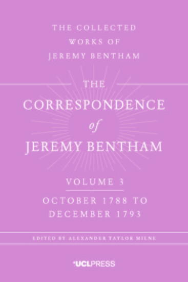 The Correspondence of Jeremy Bentham Volume 4 - October 1788 to December 1793 - cover