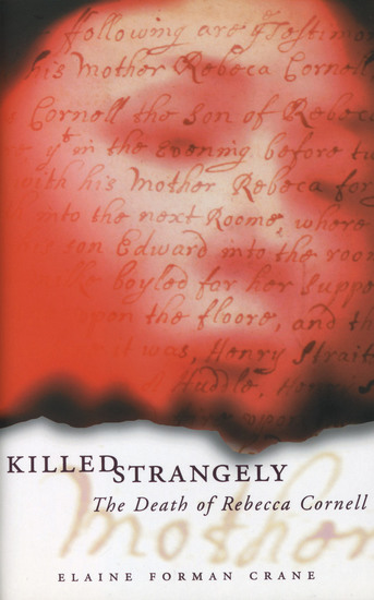 Killed Strangely - The Death of Rebecca Cornell - cover