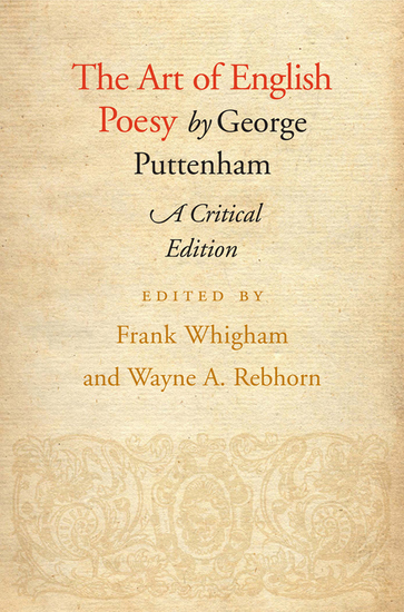 The Art of English Poesy - A Critical Edition - cover