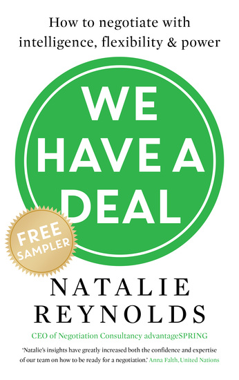 We Have a Deal – FREE SAMPLER - How to Negotiate With Intelligence Flexibility and Power - cover