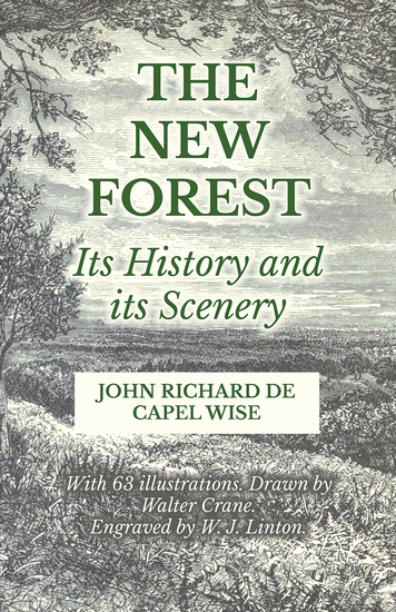 The New Forest - Its History and its Scenery - cover