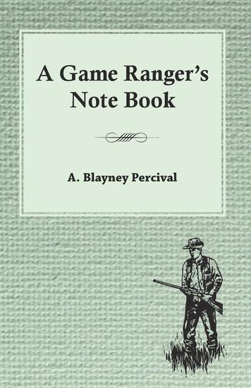 A Game Ranger's Note Book - cover