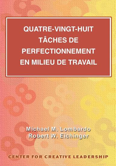 Eighty-Eight Assignments for Development in Place (French Canadian) - cover