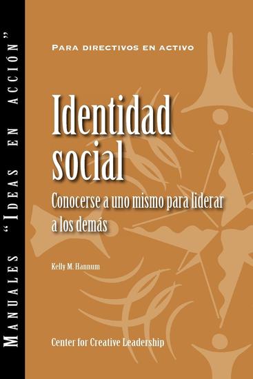 Social Identity: Knowing Yourself Leading Others (Spanish for Spain) - cover