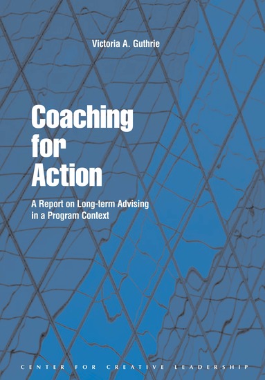 Coaching for Action: A Report on Long-term Advising in a Program Context - A Report on Long-term Advising in a Program Context - cover