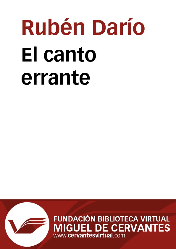 El canto errante - cover