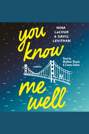 You Know Me Well - A Novel - cover