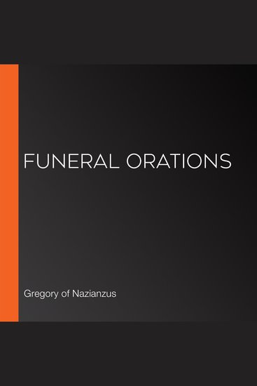 Funeral Orations - cover