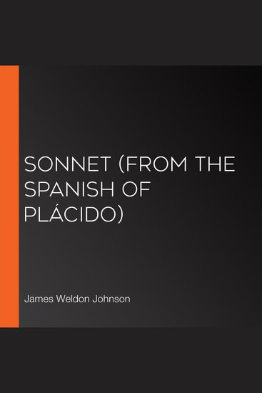 Sonnet (From the Spanish of Plácido) - cover