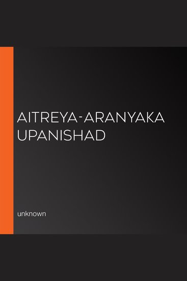 Aitreya-Aranyaka Upanishad - cover