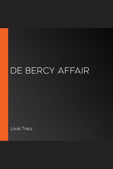 de Bercy Affair - cover